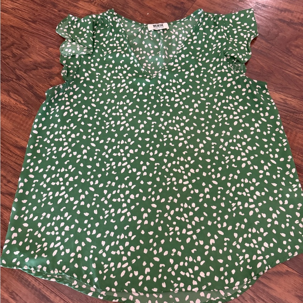 Verse Green Blouse